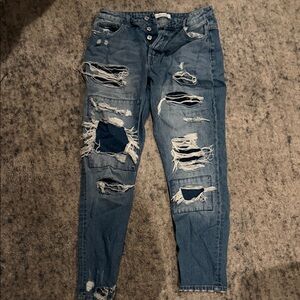Flying Monkey Ripped Denim Jeans